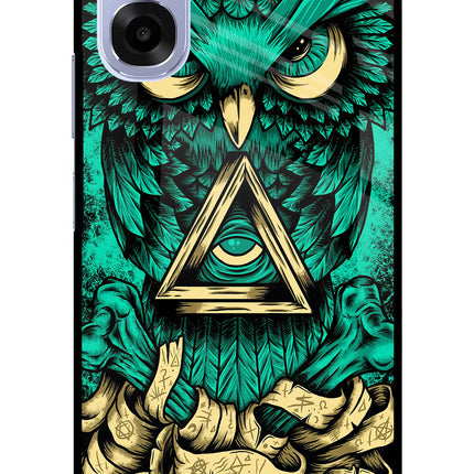 Green Owl OPPO K14x 5G Metal Case Back Cover by Casekaro
