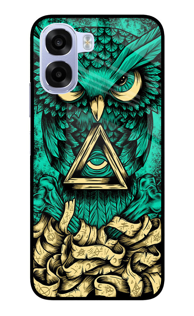 Green Owl OPPO K14x 5G Metal Case Back Cover by Casekaro