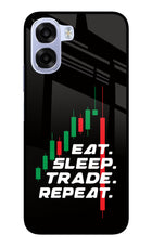 Eat Sleep Trade Repeat OPPO K14x 5G Metal Case Back Cover by Casekaro