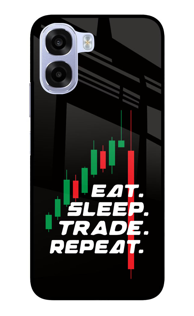 Eat Sleep Trade Repeat OPPO K14x 5G Metal Case Back Cover by Casekaro