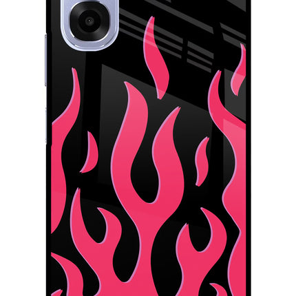 Fire Flames OPPO K14x 5G Metal Case Back Cover by Casekaro