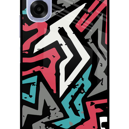 Geometric Graffiti OPPO K14x 5G Metal Case Back Cover by Casekaro