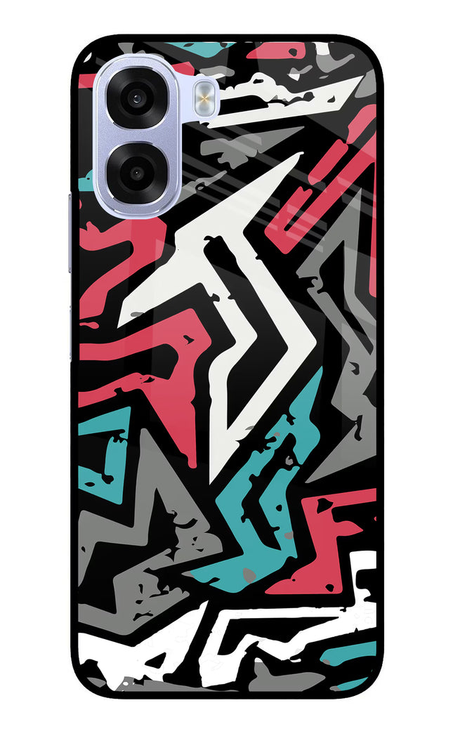 Geometric Graffiti OPPO K14x 5G Metal Case Back Cover by Casekaro