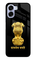 Satyamev Jayate Golden OPPO K14x 5G Metal Case Back Cover by Casekaro