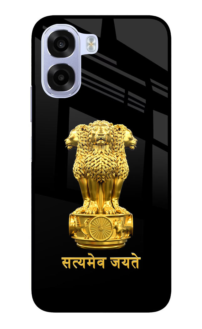 Satyamev Jayate Golden OPPO K14x 5G Metal Case Back Cover by Casekaro