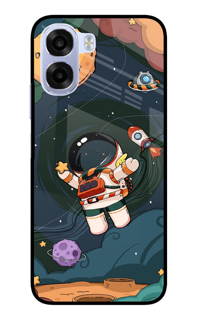 Cartoon Astronaut OPPO K14x 5G Metal Case Back Cover by Casekaro