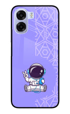 Cute Astronaut Chilling OPPO K14x 5G Metal Case Back Cover by Casekaro