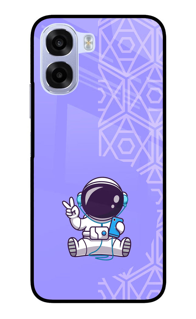 Cute Astronaut Chilling OPPO K14x 5G Metal Case Back Cover by Casekaro