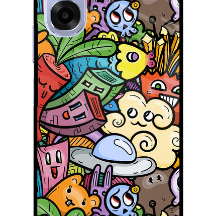Veggie Doodle OPPO K14x 5G Metal Case Back Cover by Casekaro