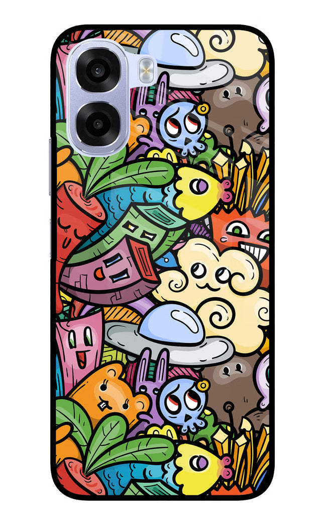 Veggie Doodle OPPO K14x 5G Metal Case Back Cover by Casekaro