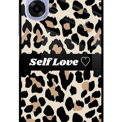 Leopard Print Self Love OPPO K14x 5G Metal Case Back Cover by Casekaro