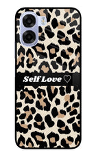 Leopard Print Self Love OPPO K14x 5G Metal Case Back Cover by Casekaro