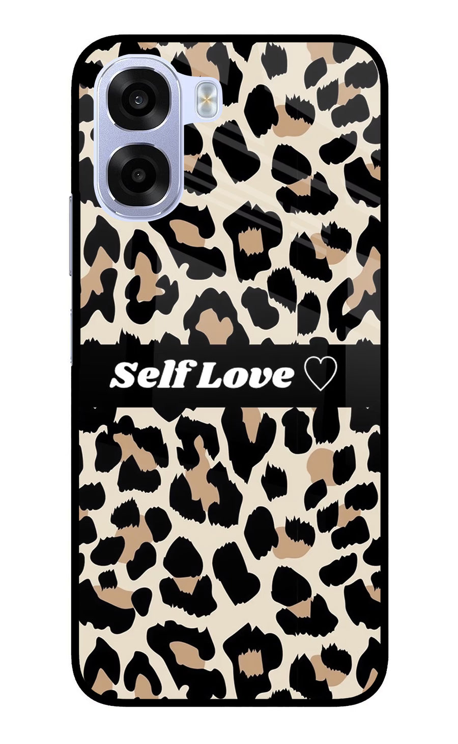 Leopard Print Self Love OPPO K14x 5G Back Cover, Metal case