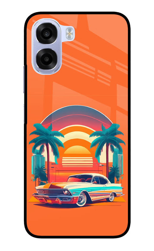 Palm Drive 80s OPPO K14x 5G Metal Case Back Cover by Casekaro