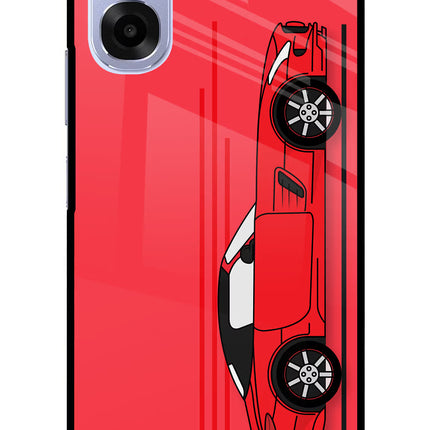 Red Velocity OPPO K14x 5G Metal Case Back Cover by Casekaro