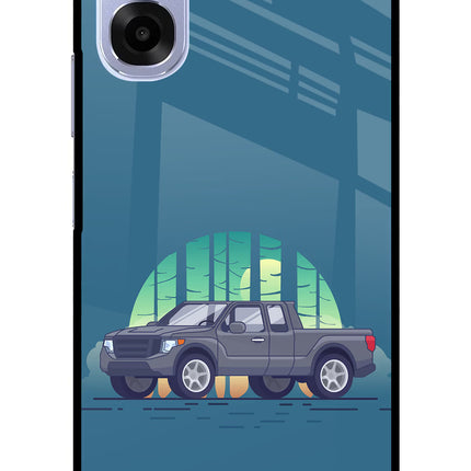 Retro Garage Vibe OPPO K14x 5G Metal Case Back Cover by Casekaro