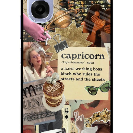 Capricorn Zodiac OPPO K14x 5G Metal Case Back Cover by Casekaro