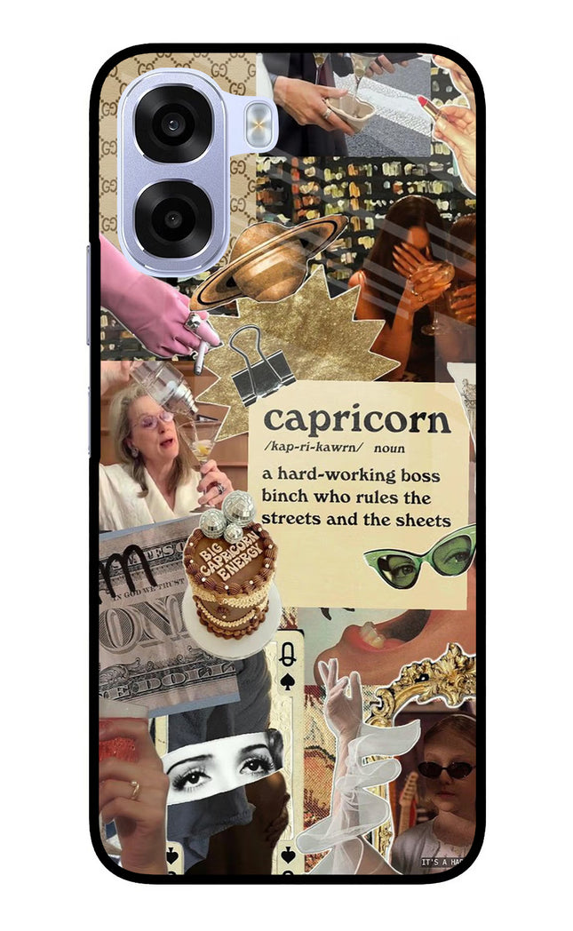 Capricorn Zodiac OPPO K14x 5G Metal Case Back Cover by Casekaro