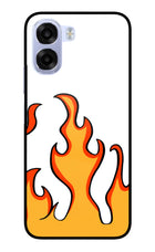 Fired Up – White OPPO K14x 5G Metal Case Back Cover by Casekaro
