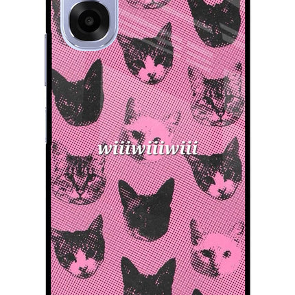Pink Cats OPPO K14x 5G Metal Case Back Cover by Casekaro
