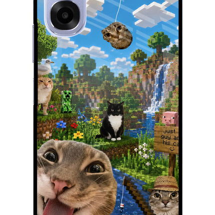 Minecraft Cat Chaos OPPO K14x 5G Metal Case Back Cover by Casekaro