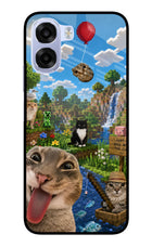 Minecraft Cat Chaos OPPO K14x 5G Metal Case Back Cover by Casekaro