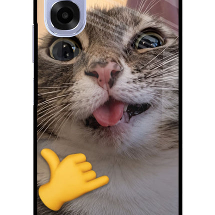 Silly Cat Call OPPO K14x 5G Metal Case Back Cover by Casekaro
