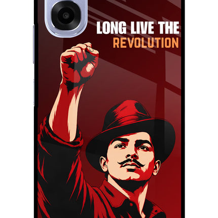 Bhagat Singh Revolution OPPO K14x 5G Metal Case Back Cover by Casekaro