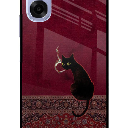 Midnight Cat OPPO K14x 5G Metal Case Back Cover by Casekaro