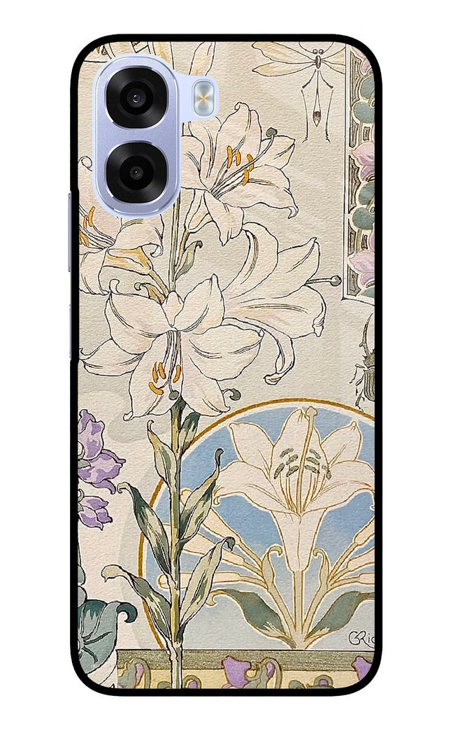 White Lily OPPO K14x 5G Metal Case Back Cover by Casekaro