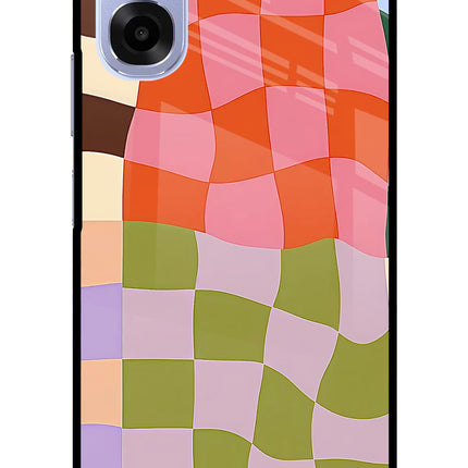 Wavy Grid OPPO K14x 5G Metal Case Back Cover by Casekaro