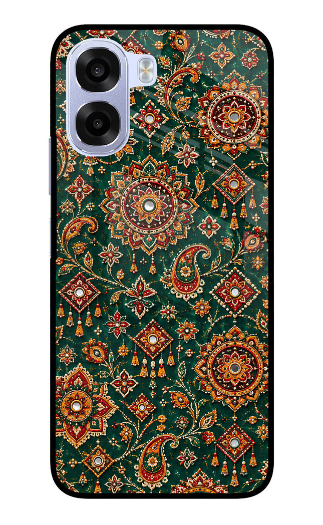 Green Pataka OPPO K14x 5G Metal Case Back Cover by Casekaro