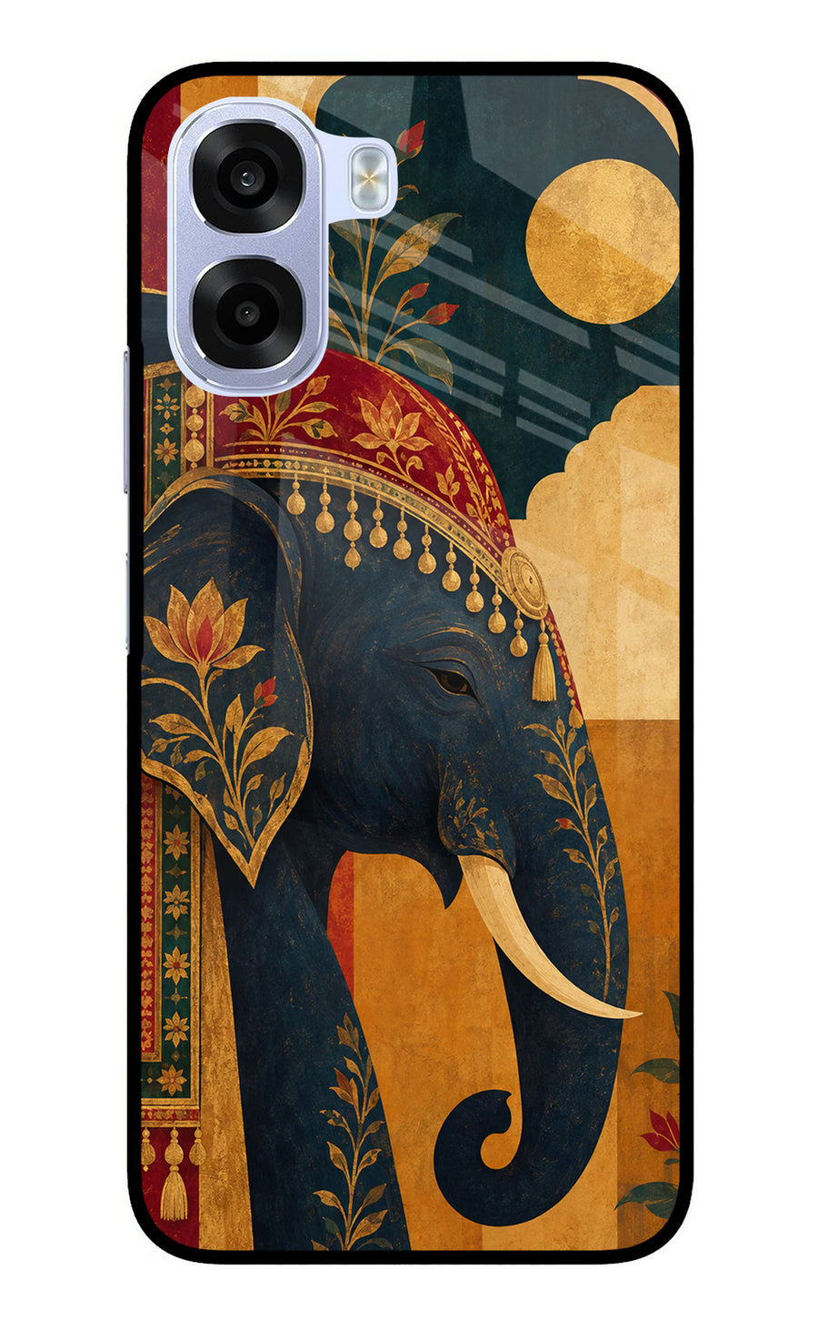 Royal Elephant OPPO K14x 5G Back Cover, Metal case