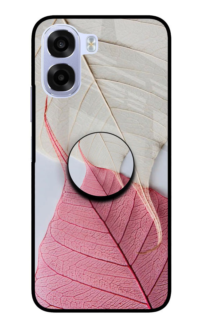 White Pink Leaf OPPO K14x 5G Pop Case by Casekaro