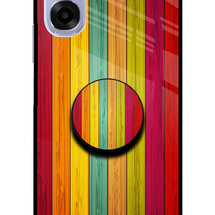 Multicolor Wooden OPPO K14x 5G Pop Case by Casekaro
