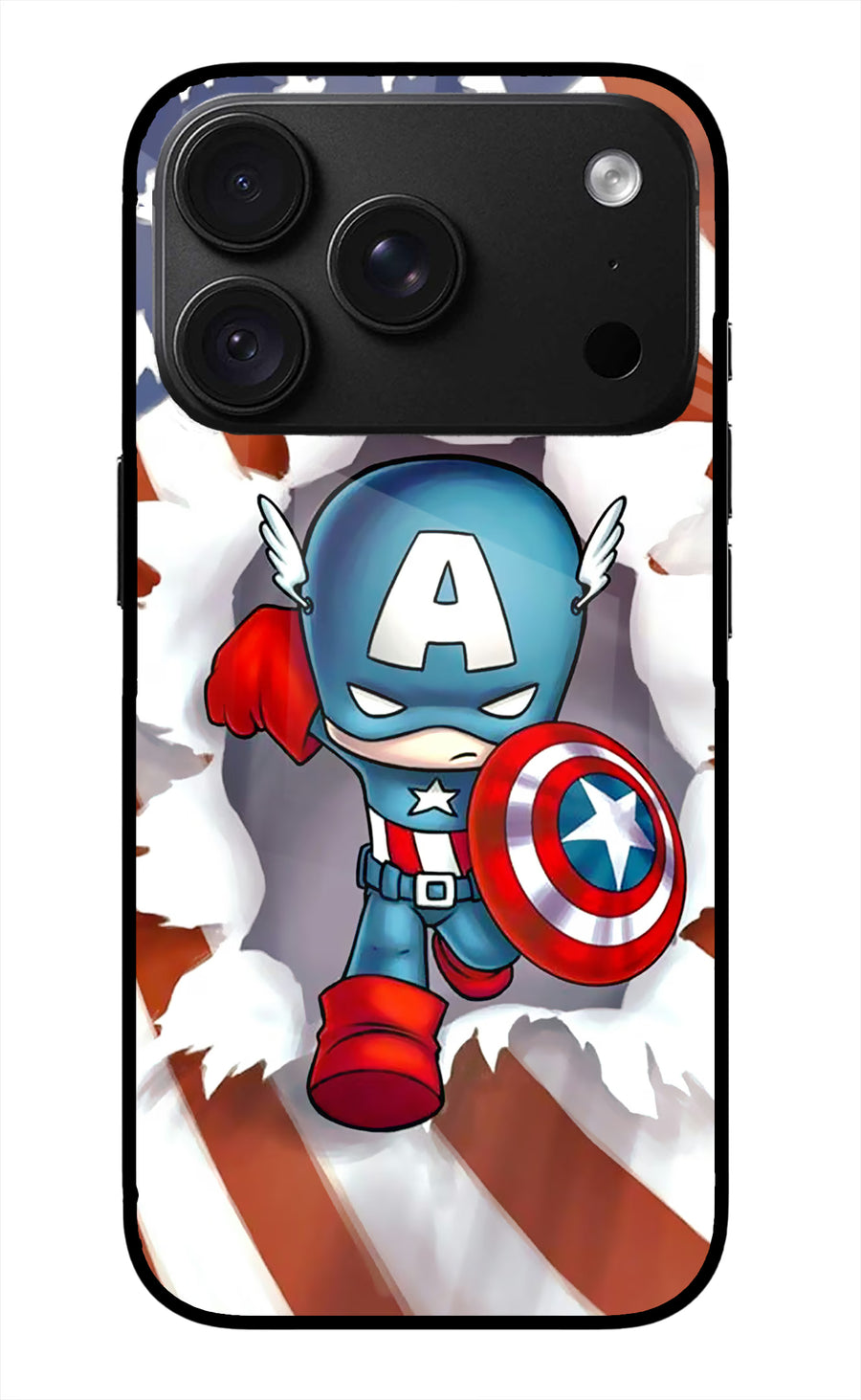 Captain America iPhone 18 Pro Back Cover, Metal case