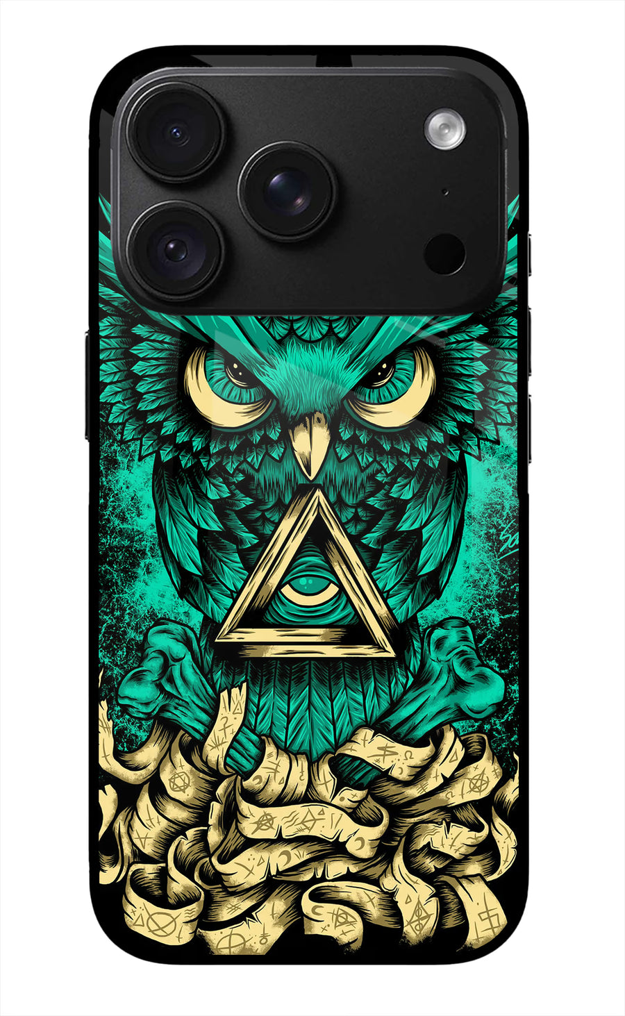 Green Owl iPhone 18 Pro Back Cover, Metal case