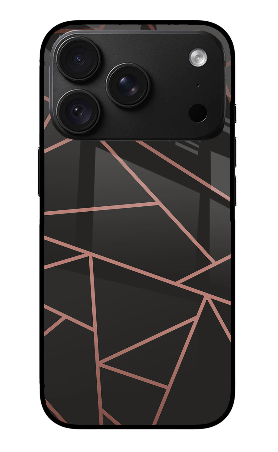 Geometric Pattern iPhone 18 Pro Back Cover, Metal case