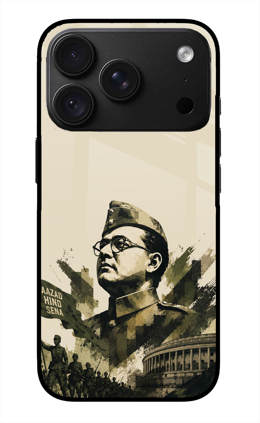 Netaji Rising iPhone 18 Pro Back Cover, Metal case