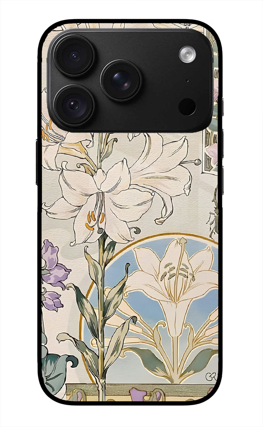 White Lily iPhone 18 Pro Back Cover, Metal case