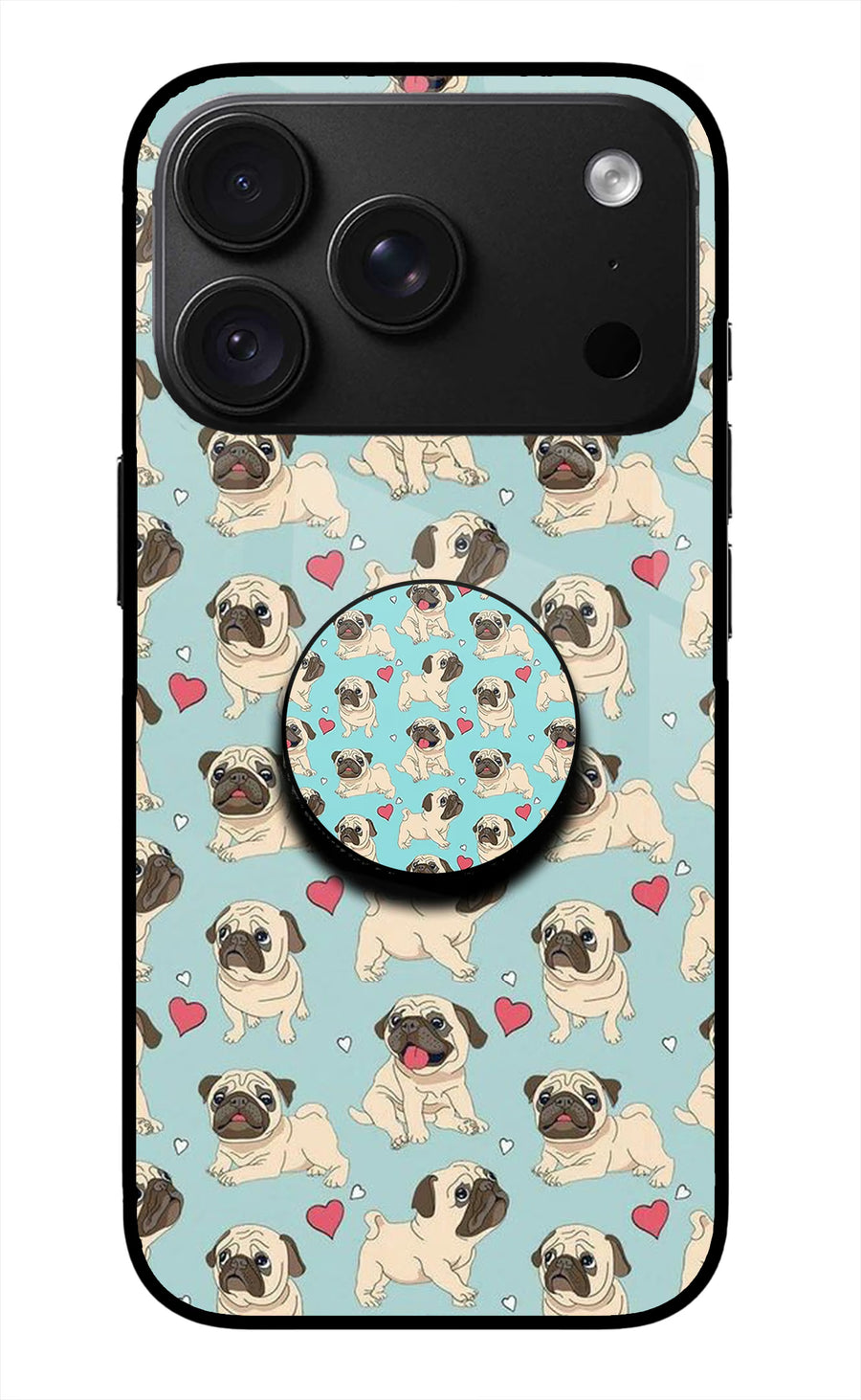 Pug Dog iPhone 18 Pro Pop Case, Metal case
