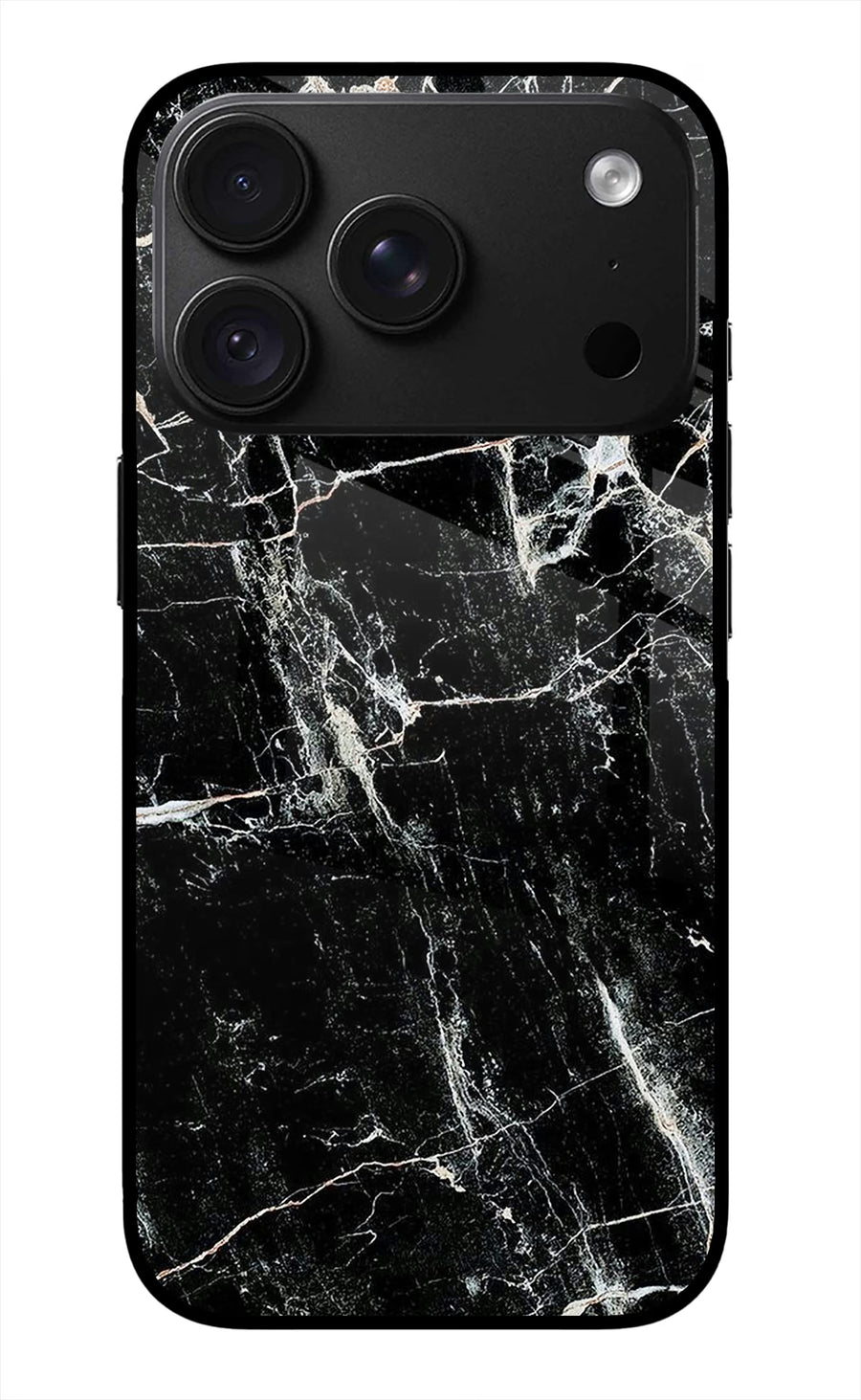 Black Marble Texture iPhone 18 Pro Max Back Cover, Metal case