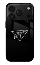 Paper Plane White iPhone 18 Pro Max Metal Case Back Cover by Casekaro