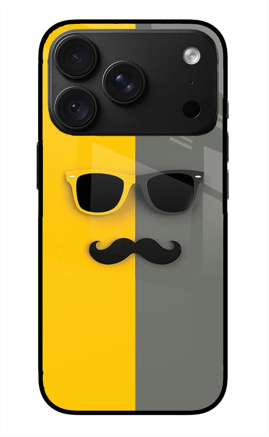 Sunglasses with Mustache iPhone 18 Pro Max Back Cover, Metal case