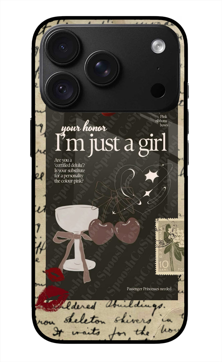 I am just a girl iPhone 18 Pro Max Back Cover, Metal case