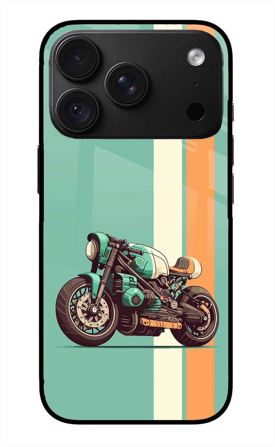 Striped Moto Drift iPhone 18 Pro Max Back Cover, Metal case