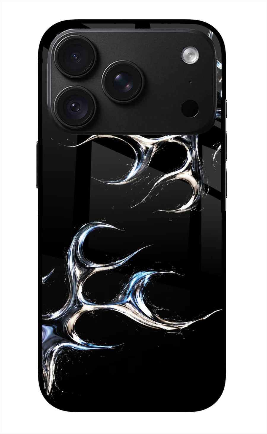 Chrome Tribal iPhone 18 Pro Max Back Cover, Metal case