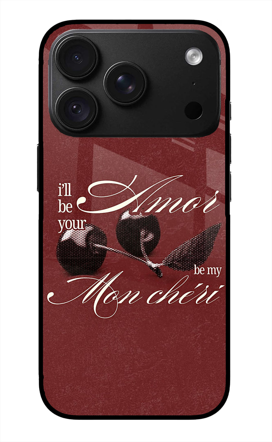 Velvet Cherry iPhone 18 Pro Max Back Cover, Metal case