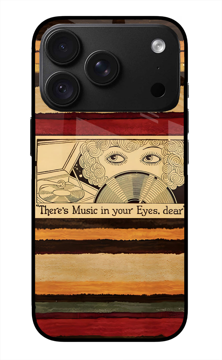 Vinyl Stripes iPhone 18 Pro Max Back Cover, Metal case