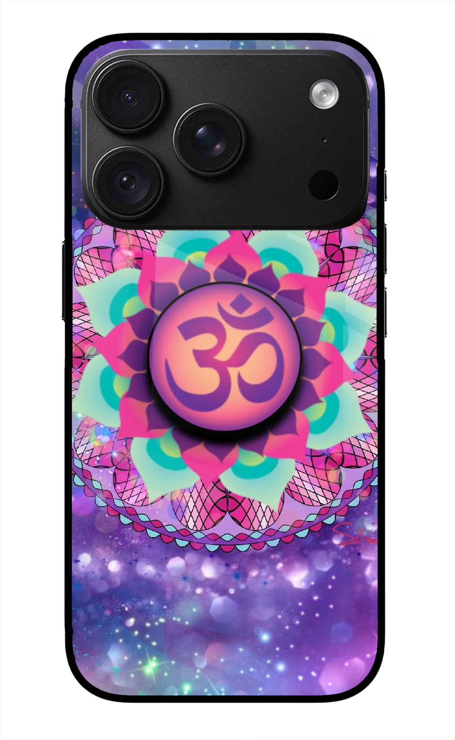 Om Purple iPhone 18 Pro Max Pop Case, Metal case